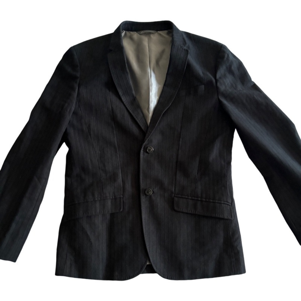 Armani Exchange Sport Coat Blazer Jacket Velvet Black Mens Small / 36R
